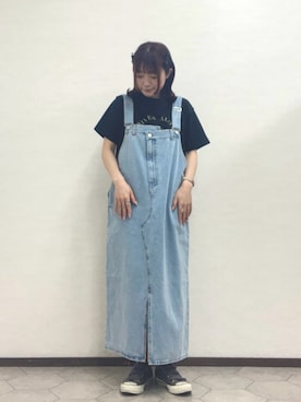 「SM2（エスエムツー）のアイテム（オールインワン・サロペット）」を使った、ﾀｼﾞﾏさん（レディース・154cm）の春コーディネート