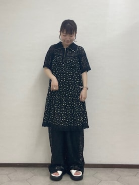 「ehka sopo（エヘカソポ）のアイテム（ワンピース/ドレス）」を使った、ﾀｼﾞﾏさん（レディース・154cm）の夏コーディネート