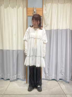 「ehka sopo（エヘカソポ）のアイテム（ワンピース/ドレス）」を使った、ﾀｼﾞﾏさん（レディース・154cm）の春コーディネート