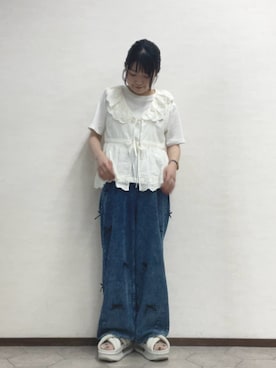 ﾀｼﾞﾏさん（レディース・154cm）の夏コーディネート