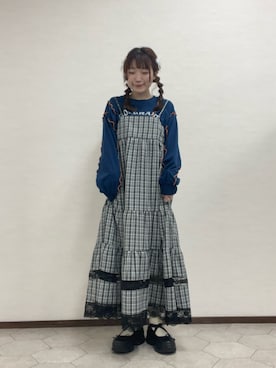 「ehka sopo（エヘカソポ）のアイテム（ワンピース/ドレス）」を使った、ﾀｼﾞﾏさん（レディース・154cm）の春コーディネート