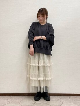 ﾀｼﾞﾏさん（レディース・154cm）の冬コーディネート