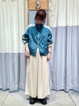 「ehka sopo（エヘカソポ）のアイテム（ノーカラージャケット）」を使った、ﾀｼﾞﾏさん（レディース・154cm）の秋コーディネート