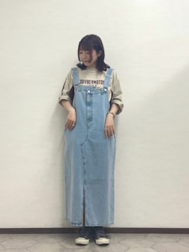「SM2（エスエムツー）のアイテム（オールインワン・サロペット）」を使った、ﾀｼﾞﾏさん（レディース・154cm）の春コーディネート