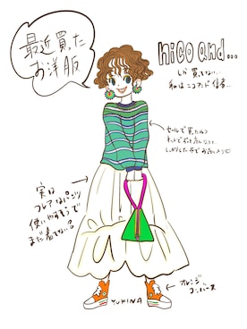 Yukina Fujiwaraさんのコーディネート