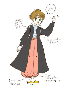 Yukina Fujiwaraさんのコーディネート