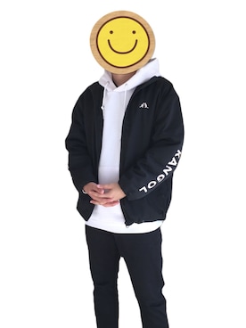 「KANGOL（カンゴール）のアイテム（ブルゾン）」を使った、yellow manさん（メンズ・173cm）の秋コーディネート