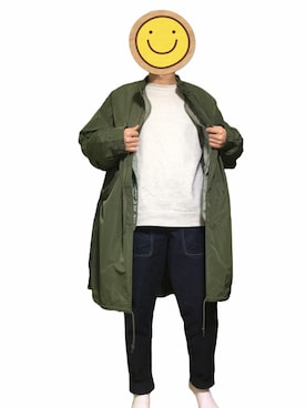 「coen（コーエン）のアイテム（モッズコート）」を使った、yellow manさん（メンズ・173cm）の冬コーディネート