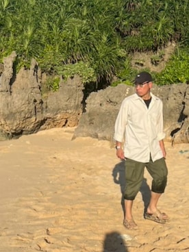 「VINTAGE（ヴィンテージ）のアイテム（シャツ/ブラウス）」を使った、mackさん（メンズ・175cm）の秋コーディネート