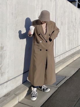 「selectmoca」｜「アイテム（その他アウター）」を使った、udon(23)さん（レディース・152cm）の冬コーディネート