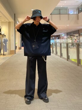 「アイテム（ウォレットチェーン）」を使った、masasshi1994さん（メンズ・166cm）の夏コーディネート