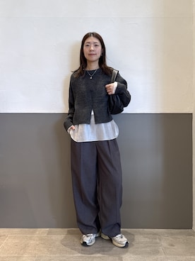 「アイテム（スラックス）」を使った、fukaseさん（レディース・162cm・30代）の秋コーディネート