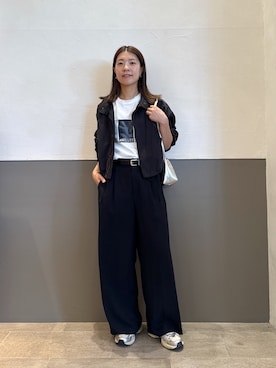 「アイテム（ブルゾン）」を使った、fukaseさん（レディース・162cm）の秋コーディネート
