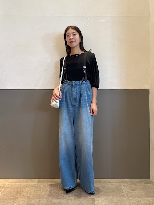 美品　COLLAGE GALARDAGALANTE ネオレザーサロペットF COLLAGE GALLARDAGALANTEのオールインワン・サロペットを使った