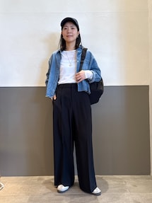 Q.anos/スナッピングデニムシャツ/WEB限定カラー展開を使った人気 