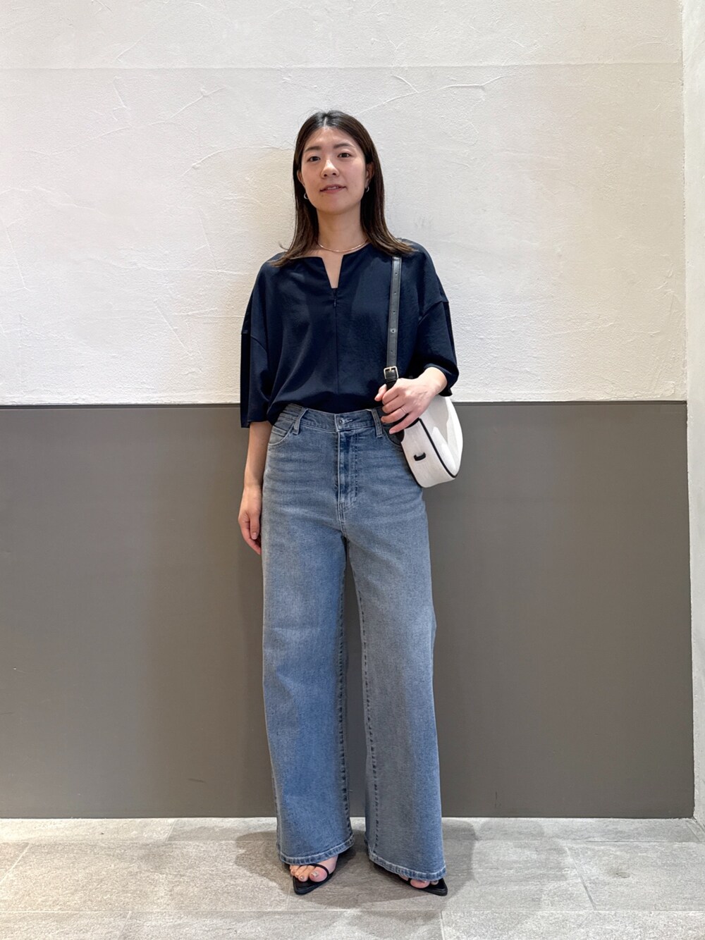 ジャージタックスリーブブラウス/セットアップ可/WEB限定カラー