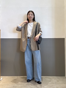 「アイテム（テーラードジャケット）」を使った、fukaseさん（レディース・162cm・30代）の秋コーディネート
