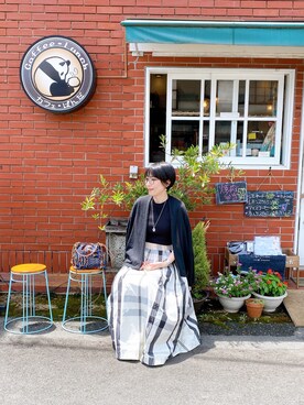 「anana（アナナ）のアイテム」を使った、makiさん（レディース・155cm）の夏コーディネート