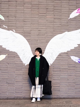 「anana（アナナ）のアイテム」を使った、makiさん（レディース・155cm）の冬コーディネート