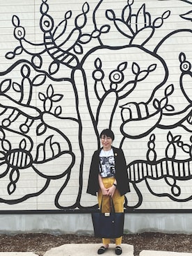 「cava cava（サヴァサヴァ）のアイテム（スリッポン）」を使った、makiさん（レディース・155cm）の秋コーディネート