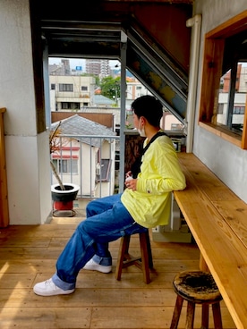「FRUIT OF THE LOOM（フルーツオブザルーム）のアイテム」を使った、kazu2546さん（メンズ・169cm）の秋コーディネート