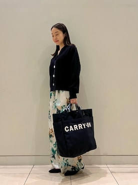 「UNITED ARROWS（ユナイテッドアローズ）のアイテム（カーディガン/ボレロ）」を使った、岸原（kishihara）さん（レディース・156cm）の冬コーディネート