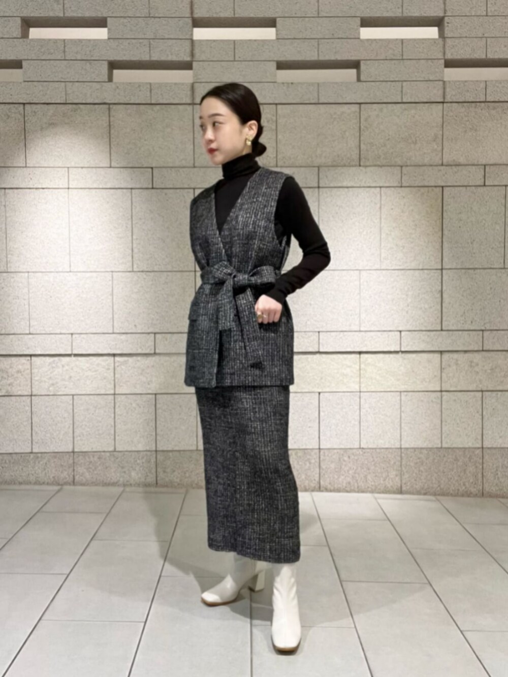 styling/（スタイリング/） ループツィード ジレ styling/（スタイリング/） ループツィード ジレ