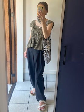 「HAY（ヘイ）のアイテム」を使った、𝑒𝑟𝑖𝑐𝑎さん（レディース・157cm）の夏コーディネート