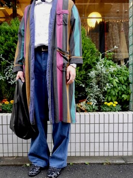 「乱痴気（ランチキ）のアイテム（トートバッグ）」を使った、s.さん（メンズ・177cm）の夏コーディネート