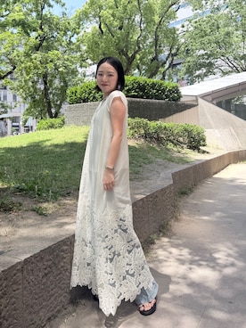 「DouDou（ドゥドゥ）のアイテム（アクセサリー）」を使った、yukiさん（レディース・161cm）の夏コーディネート