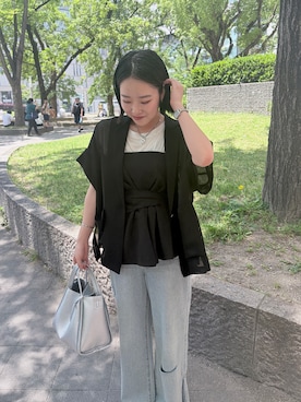 「DouDou（ドゥドゥ）のアイテム（アクセサリー）」を使った、yukiさん（レディース・161cm）の夏コーディネート