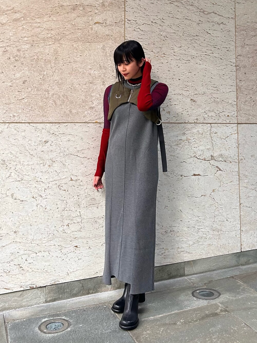 UN3D.（アンスリード）の「PADDED SHORT VEST / パテッド