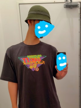 「アイテム（トップス）」を使った、otakeさん（メンズ・180cm）の夏コーディネート