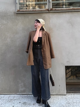 「アイテム（ブーツ）」を使った、momoさん（レディース・168cm・20代）の秋コーディネート
