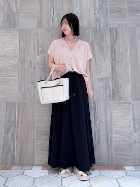 「BARNYARDSTORM（バンヤードストーム）のアイテム」を使った、byrrinnaさん（レディース・155cm）の春コーディネート