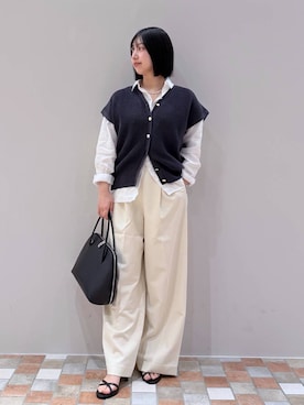 「ADD CULUMN（アドカラム）のアイテム」を使った、byrrinnaさん（レディース・155cm）の春コーディネート