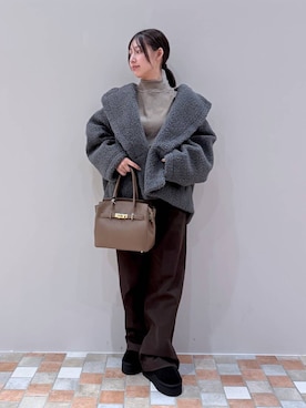 「BARNYARDSTORM（バンヤードストーム）のBARNYARDSTORM / ウォームストレッチチノパンツ / マシンウォッシャブル（チノパンツ）」を使った、byrrinnaさん（レディース・155cm）の秋コーディネート