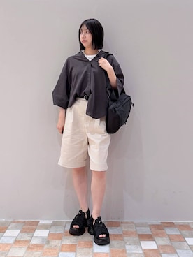 「Drifter（ドリフター）のアイテム」を使った、byrrinnaさん（レディース・155cm）の春コーディネート