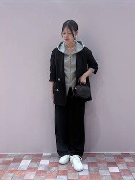 「アイテム（パーカー）」を使った、byrrinnaさん（レディース・155cm）の夏コーディネート