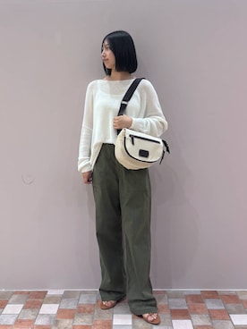 「アイテム（ボディバッグ/ウエストポーチ）」を使った、byrrinnaさん（レディース・155cm）の夏コーディネート