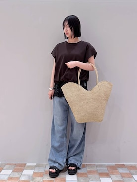 「BARNYARDSTORM（バンヤードストーム）のアイテム」を使った、byrrinnaさん（レディース・155cm）の春コーディネート