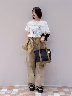 「Drifter（ドリフター）のアイテム」を使った、byrrinnaさん（レディース・155cm）の春コーディネート
