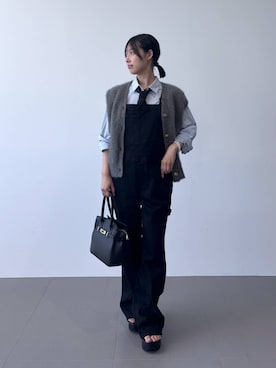 「BARNYARDSTORM（バンヤードストーム）のアイテム（オールインワン・サロペット）」を使った、byrrinnaさん（レディース・155cm）の夏コーディネート