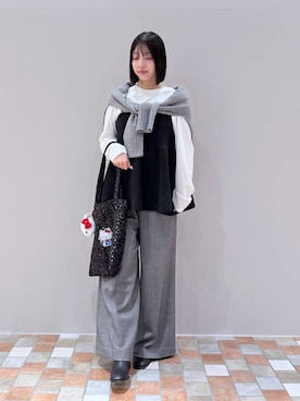 「アイテム（キーホルダー）」を使った、byrrinnaさん（レディース・155cm）の冬コーディネート