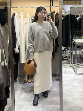 「アイテム（ハンドバッグ）」を使った、nahoさん（レディース・161cm・20代）の冬コーディネート