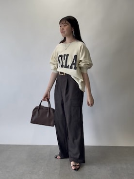 「アイテム（ベルト）」を使った、nahoさん（レディース・161cm・20代）の夏コーディネート