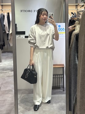 「RIVE DROITE（リヴドロワ）のアイテム（パンツ）」を使った、nahoさん（骨格ストレート・レディース・161cm）の秋コーディネート