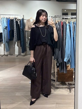 「アイテム（ボストンバッグ）」を使った、nahoさん（レディース・161cm・20代）の夏コーディネート