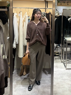 「RIVE DROITE（リヴドロワ）のアイテム（パンツ）」を使った、nahoさん（骨格ストレート・レディース・161cm）の秋コーディネート
