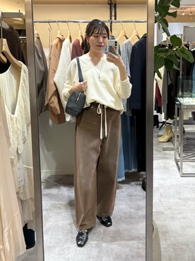 「RIVE DROITE（リヴドロワ）のアイテム（ショルダーバッグ）」を使った、nahoさん（骨格ストレート・レディース・161cm）の秋コーディネート